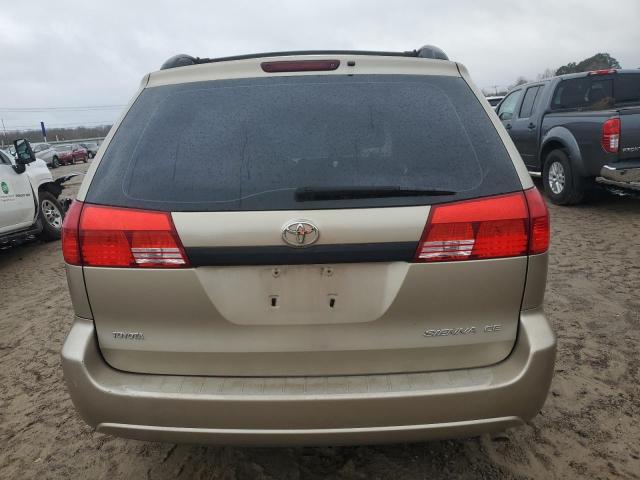 5TDZA23C24S122495 - 2004 TOYOTA SIENNA CE GOLD photo 6