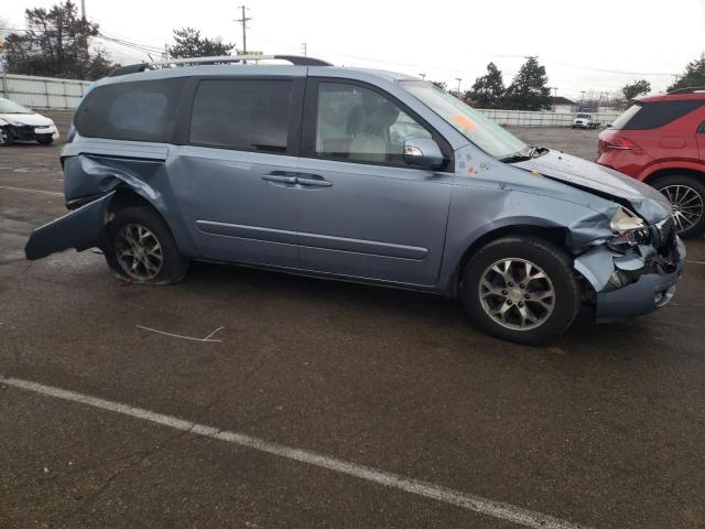 KNDMG4C79E6547415 - 2014 KIA SEDONA LX BLUE photo 4