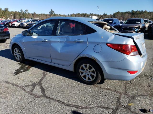 KMHCT4AE0CU152441 - 2012 HYUNDAI ACCENT GLS BLUE photo 2