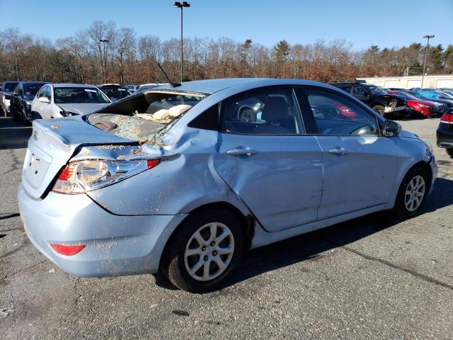 KMHCT4AE0CU152441 - 2012 HYUNDAI ACCENT GLS BLUE photo 3