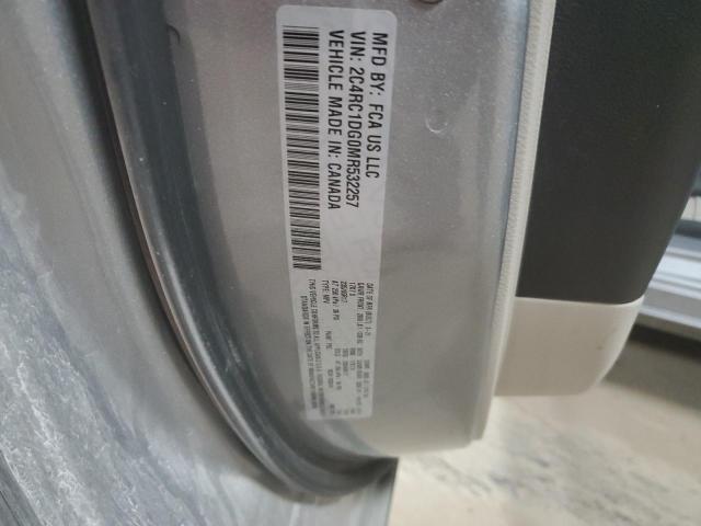 2C4RC1DG0MR532257 - 2021 CHRYSLER VOYAGER LXI SILVER photo 13