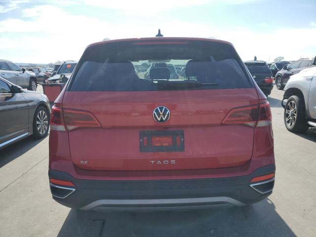 3VVTX7B22NM072761 - 2022 VOLKSWAGEN TAOS SE RED photo 6