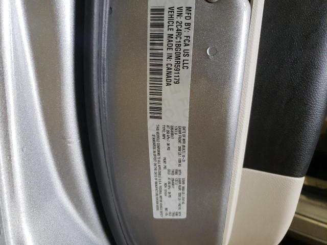 2C4RC1BG0MR591179 - 2021 CHRYSLER PACIFICA TOURING L SILVER photo 13