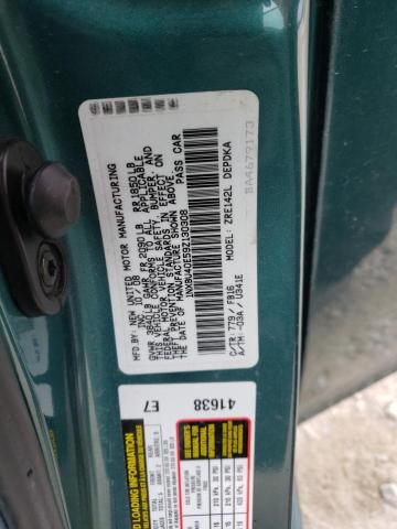 1NXBU40E59Z130308 - 2009 TOYOTA COROLLA BASE TEAL photo 12