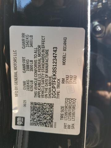 1GCPTFEK8S1234743 - 2025 CHEVROLET COLORADO ZR2 BLACK photo 13