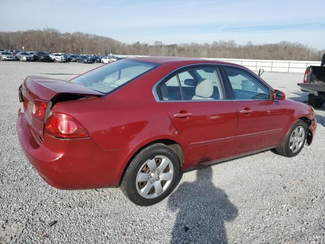 KNAGE123175133454 - 2007 KIA OPTIMA LX RED photo 3