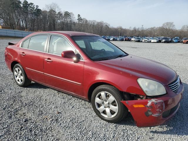 KNAGE123175133454 - 2007 KIA OPTIMA LX RED photo 4