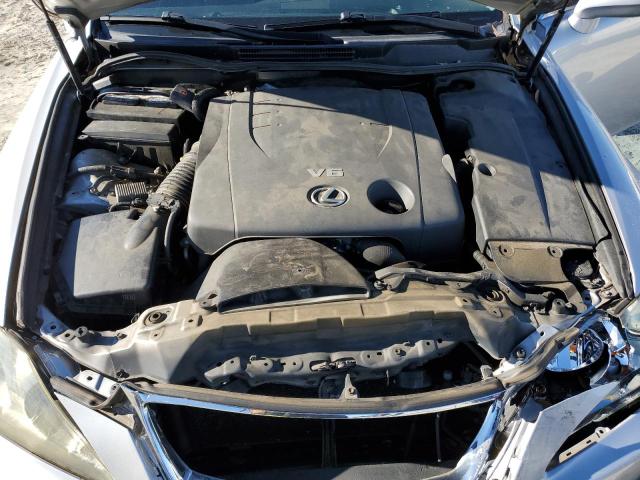 JTHBK262172050152 - 2007 LEXUS IS 250 SILVER photo 11