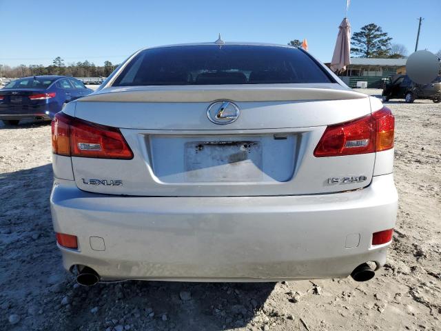 JTHBK262172050152 - 2007 LEXUS IS 250 SILVER photo 6