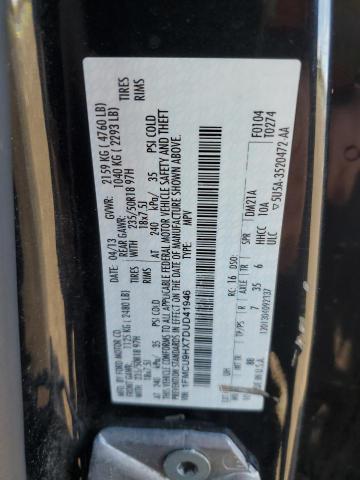 1FMCU9HX7DUD41946 - 2013 FORD ESCAPE SEL შავი ფოტო 13