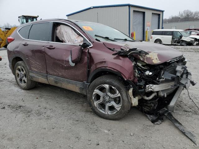 2HKRW2H55HH638244 - 2017 HONDA CR-V EX BURGUNDY photo 4