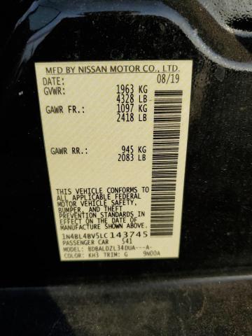 1N4BL4BV5LC143745 - 2020 NISSAN ALTIMA S BLACK photo 13