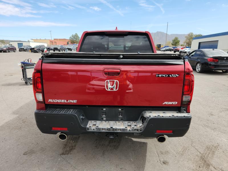 5FPYK3F70NB015665 - 2022 HONDA RIDGELINE RTL Қызыл фото 6