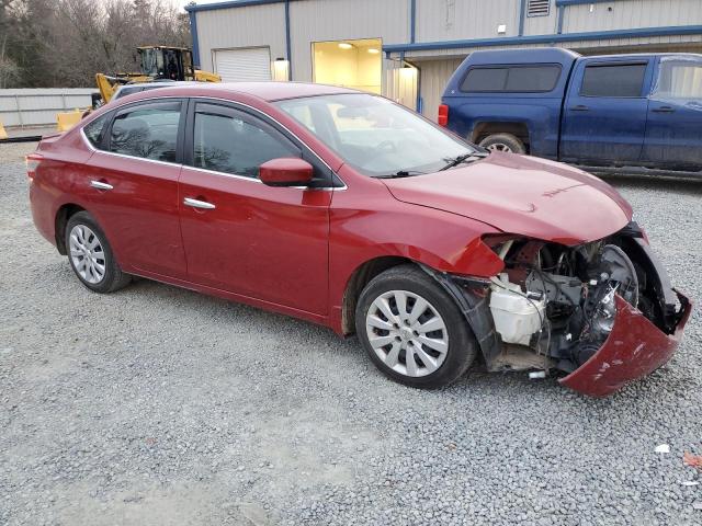 3N1AB7APXEL606860 - 2014 NISSAN SENTRA S RED photo 4