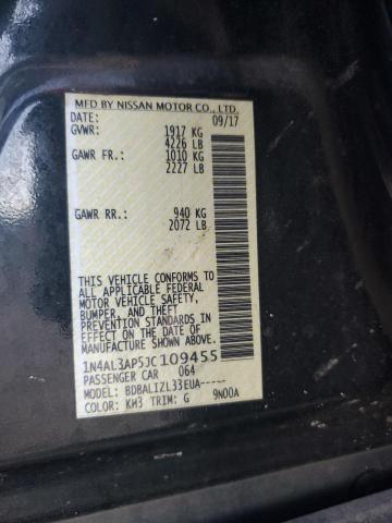 1N4AL3AP5JC109455 - 2018 NISSAN ALTIMA 2.5 Negro foto 12