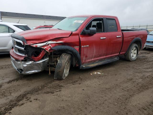 1D7RB1GT4AS116899 - 2010 DODGE RAM 1500 RED photo 1
