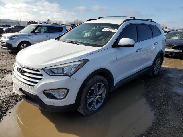 KM8SN4HF4DU007960 - 2013 HYUNDAI SANTA FE GLS WHITE photo 1