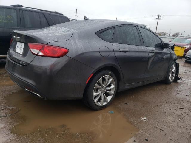 1C3CCCBB3FN511920 - 2015 CHRYSLER 200 S GRAY photo 3