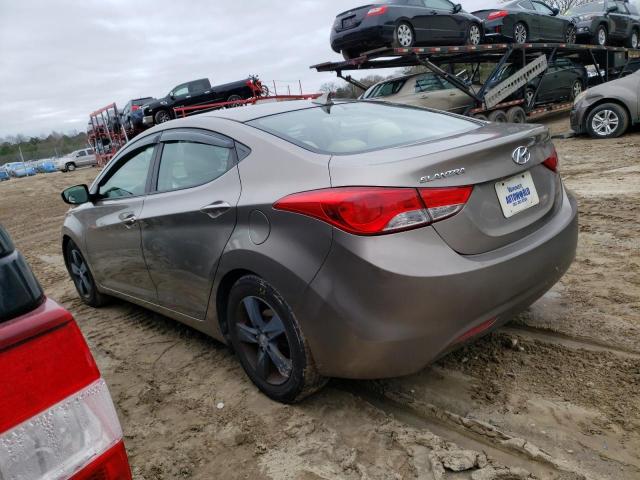 5NPDH4AEXDH260751 - 2013 HYUNDAI ELANTRA GLS GRAY photo 2