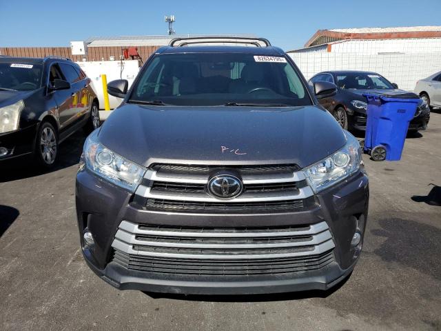 5TDKZRFH8HS230460 - 2017 TOYOTA HIGHLANDER SE GRAY photo 5