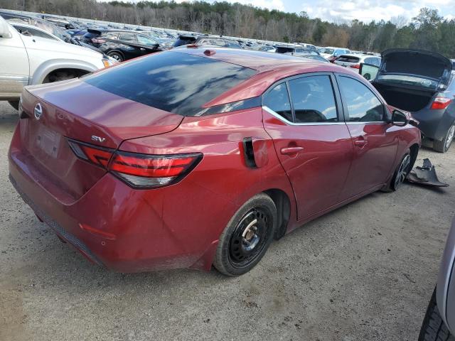 3N1AB8CV9NY205868 - 2022 NISSAN SENTRA SV RED photo 3