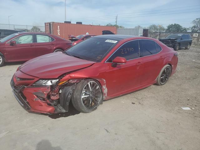 4T1K61AK0MU472349 - 2021 TOYOTA CAMRY XSE RED photo 1