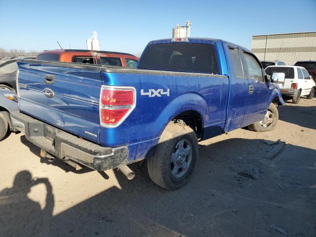 1FTFX1EF5BFC58684 - 2011 FORD F150 SUPER CAB BLUE photo 3