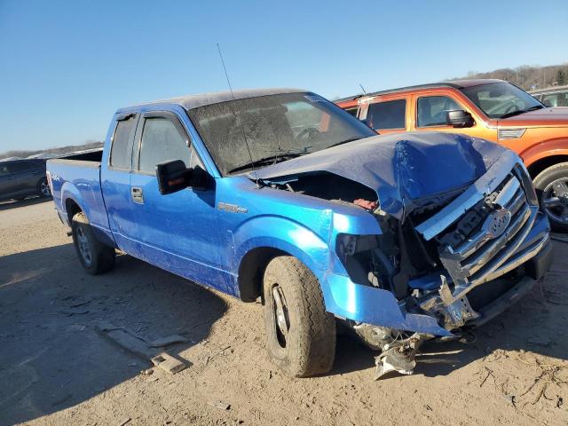 1FTFX1EF5BFC58684 - 2011 FORD F150 SUPER CAB BLUE photo 4