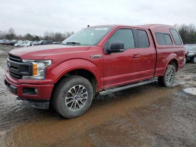 1FTEX1EP3KFB15155 - 2019 FORD F150 SUPER CAB RED photo 1