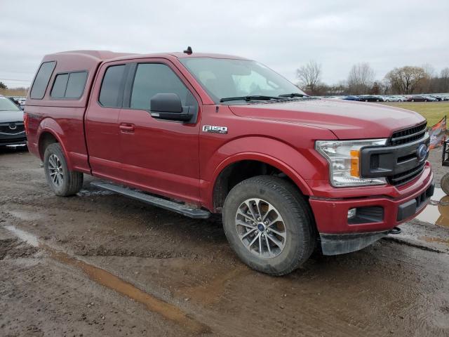 1FTEX1EP3KFB15155 - 2019 FORD F150 SUPER CAB RED photo 4