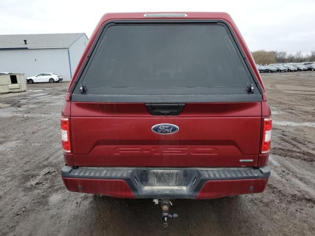 1FTEX1EP3KFB15155 - 2019 FORD F150 SUPER CAB RED photo 6