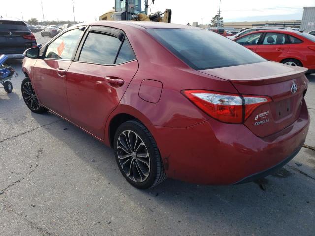 2T1BURHE3GC630547 - 2016 TOYOTA COROLLA L RED photo 2