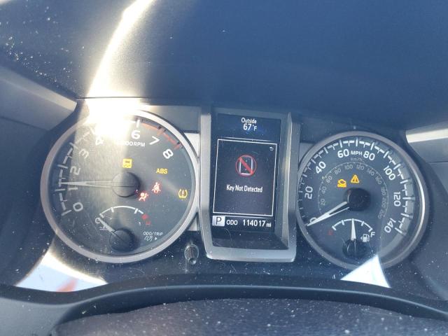 5TFGZ5AN7GX005063 - 2016 TOYOTA TACOMA DOUBLE CAB GRAY photo 9