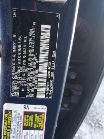 4T3ZA3BB6FU089887 - 2015 TOYOTA VENZA LE BLUE photo 13