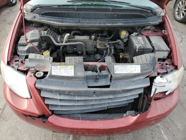 2C8GP54L55R535381 - 2005 CHRYSLER TOWN & COU TOURING MAROON photo 11