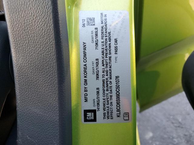 KL8CD6S99DC501076 - 2013 CHEVROLET SPARK 1LT 绿色 照片 12