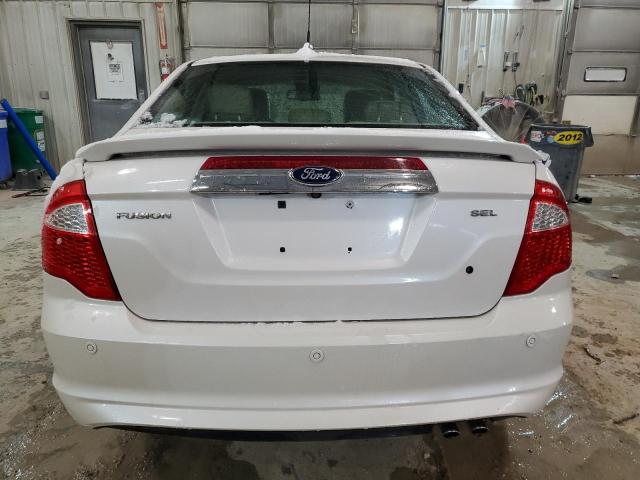 3FAHP0JA4CR299587 - 2012 FORD FUSION SEL WHITE photo 6