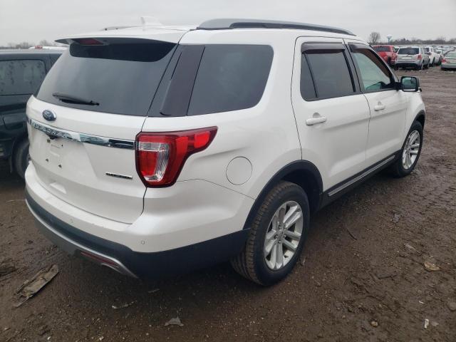 1FM5K7D89GGA23623 - 2016 FORD EXPLORER XLT WHITE photo 3