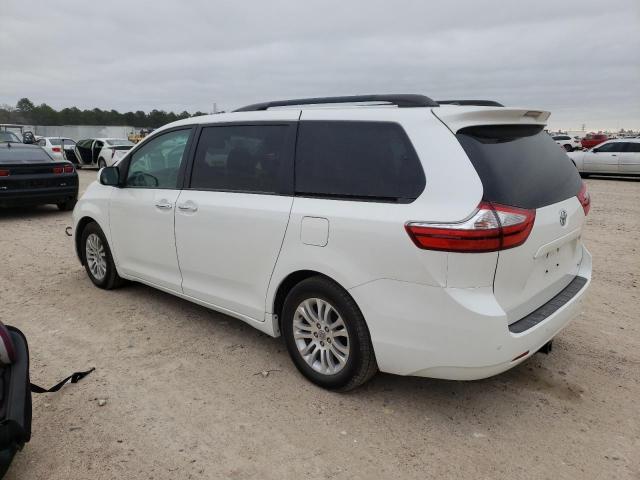 5TDYK3DC2GS718224 - 2016 TOYOTA SIENNA XLE WHITE photo 2