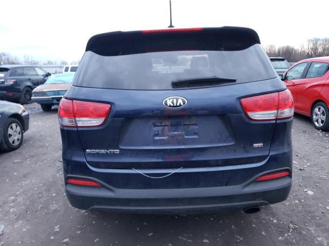 5XYPG4A3XGG168789 - 2016 KIA SORENTO LX BLUE photo 6