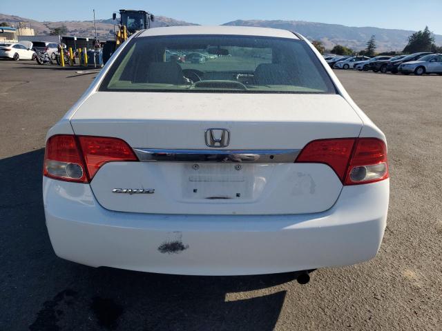 19XFA1F58AE007447 - 2010 HONDA CIVIC LX WHITE photo 6