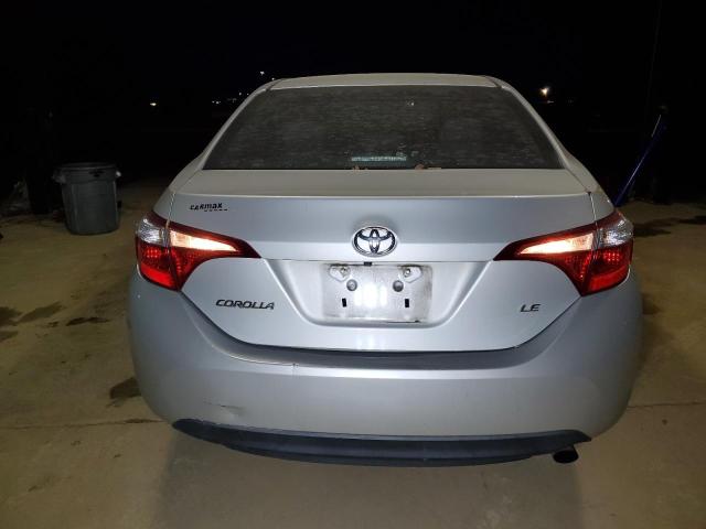 2T1BURHEXFC302833 - 2015 TOYOTA COROLLA L SILVER photo 6