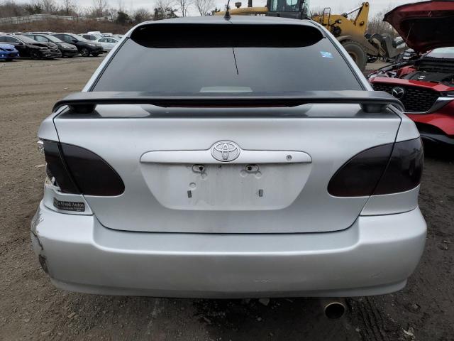 2T1BR32E16C614787 - 2006 TOYOTA COROLLA CE SILVER photo 6