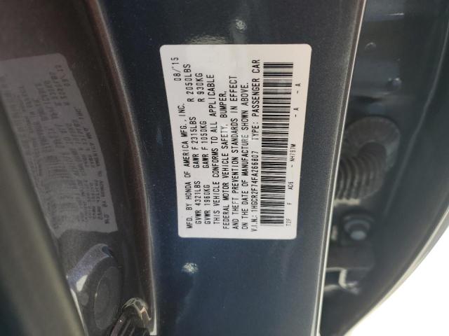 1HGCR2F74FA266807 - 2015 HONDA ACCORD EX GRAY photo 12
