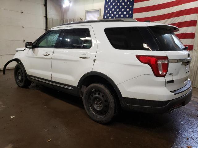 1FM5K8D87JGA74647 - 2018 FORD EXPLORER XLT WHITE photo 2