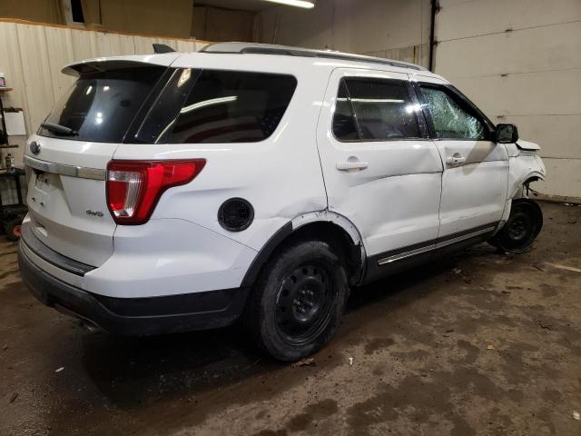 1FM5K8D87JGA74647 - 2018 FORD EXPLORER XLT WHITE photo 3