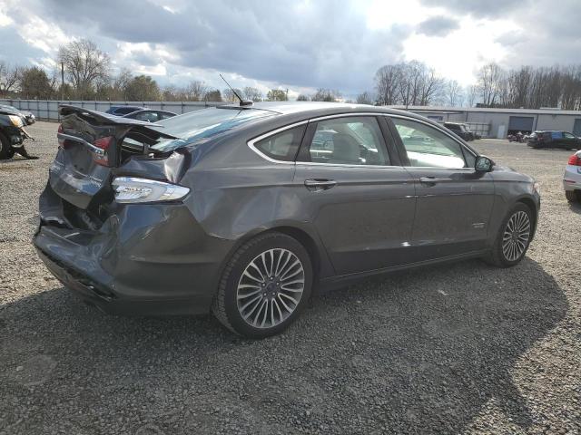 3FA6P0SU0HR329577 - 2017 FORD FUSION TITANIUM PHEV GRAY photo 3