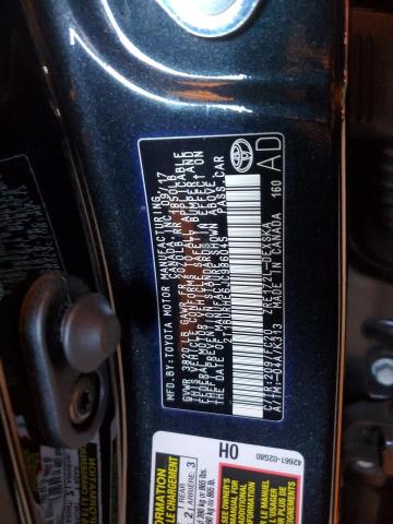 2T1BURHE6JC986045 - 2018 TOYOTA COROLLA L أسود صورة 12