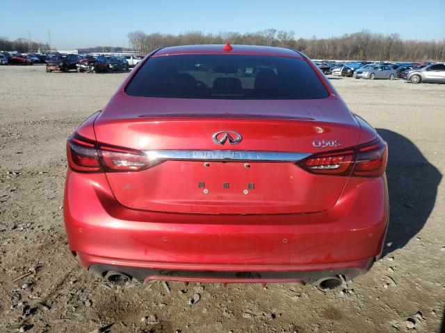 JN1FV7AR9LM660281 - 2020 INFINITI Q50 RED SPORT 400 RED photo 6