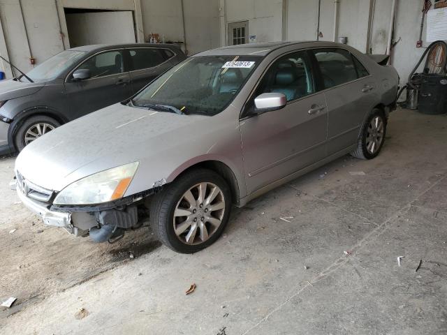 1HGCM66586A013820 - 2006 HONDA ACCORD EX SILVER photo 1